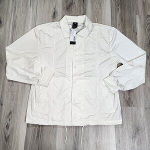 Adidas Jacket Men's Medium White Polo Tricot Track Top New